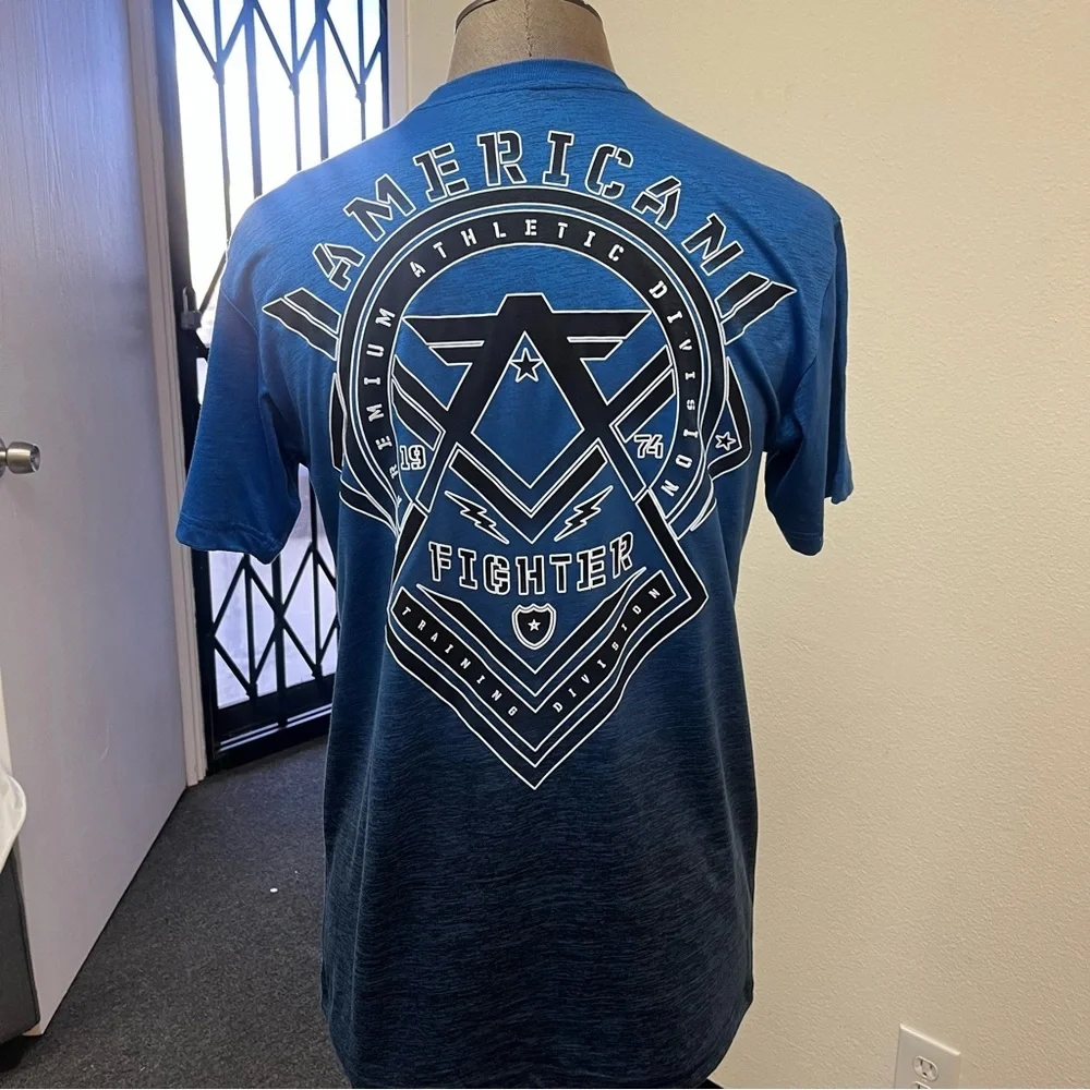 American Fighter Men's Navy & White Geometric Graphic Tee